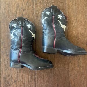 Kids Black Cowboy Boots